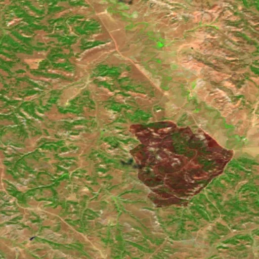 Incendio West Coal Creek (Wyoming) — Sentinel-2 SWIR (fuego)