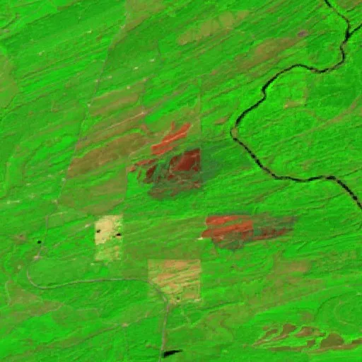 Incendio West Glover (Oklahoma) — Sentinel-2 SWIR (fuego)