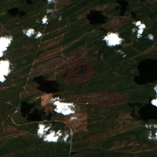 Incendio West Glover (Oklahoma) — Sentinel-2 true color