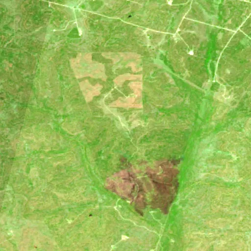 Incendio Whitetail (Texas) — Sentinel-2 SWIR (fuego)