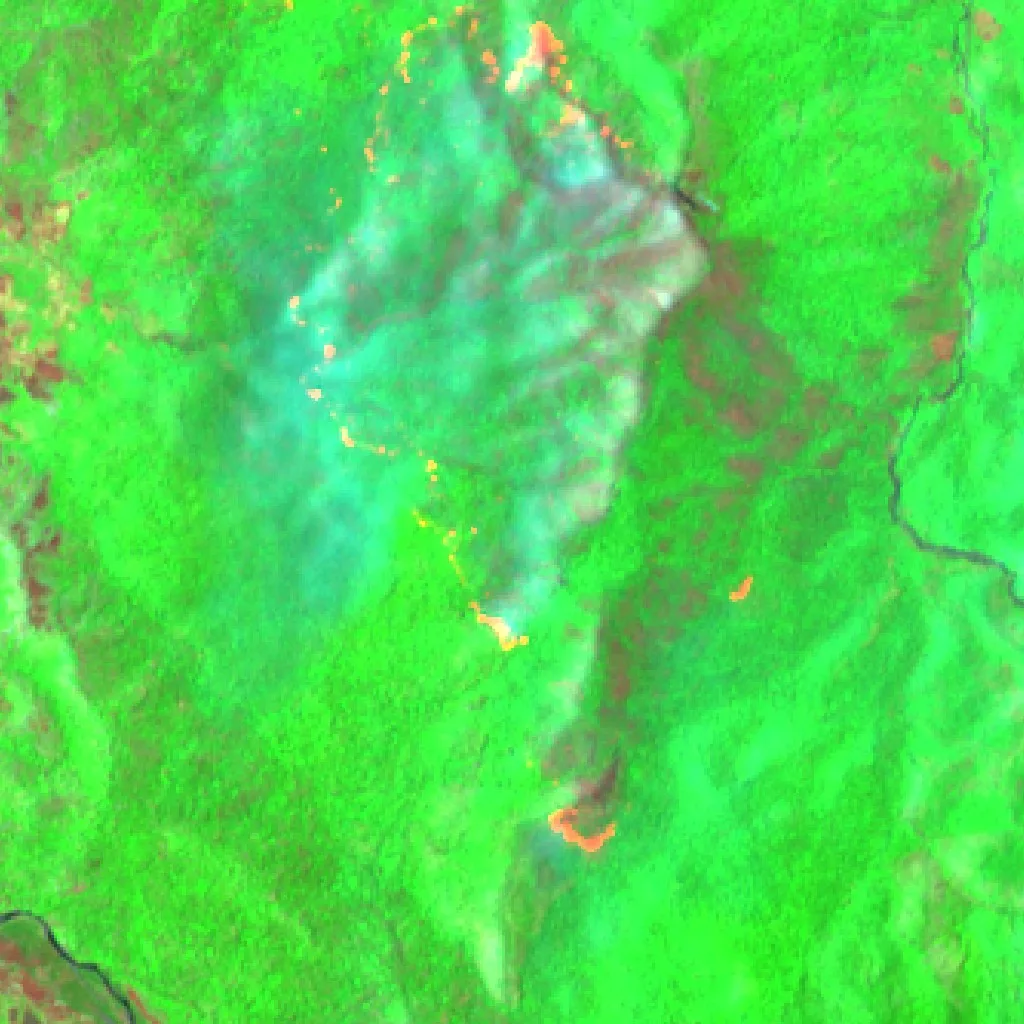 Wildfire near Ampana, Indonesia (2026) — Map & Containment