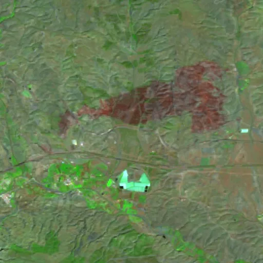 Wildfire near Abla — Sentinel-2 SWIR (fuego)