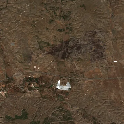 Wildfire near Abla — Sentinel-2 true color