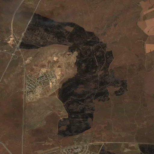 Incendio cerca de Aghdam District — Sentinel-2 true color