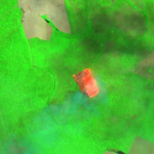 Wildfire near Agrovila do Projeto de Assentamento União do Norte — Sentinel-2 SWIR (fuego)
