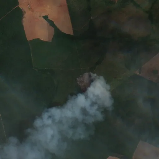 Wildfire near Agrovila do Projeto de Assentamento União do Norte — Sentinel-2 true color