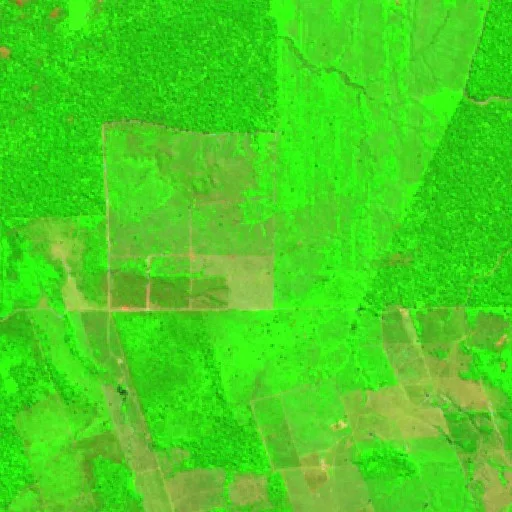Wildfire near Água Preta — Sentinel-2 SWIR (fuego)
