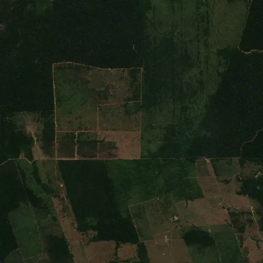 Wildfire near Água Preta — Sentinel-2 true color