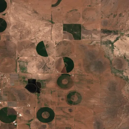 Wildfire near Ahumada — Sentinel-2 true color