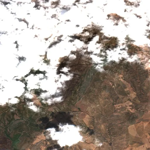 Wildfire near Aïn Smara (Aug 28) — Sentinel-2 true color
