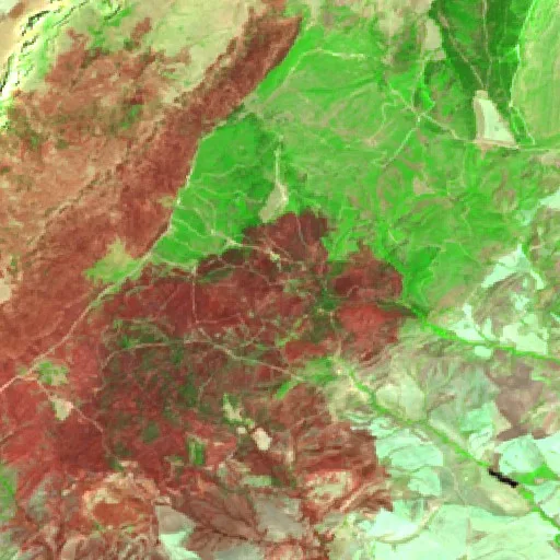Wildfire near Aïn Smara (Jul 24) — Sentinel-2 SWIR (fuego)