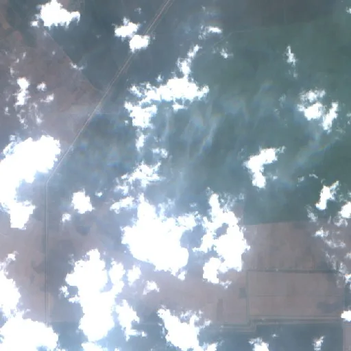 Incendio cerca de Air Sugihan — Sentinel-2 true color