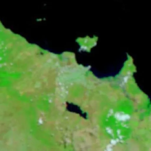 Aitkenvale Bushfire — NASA satellite