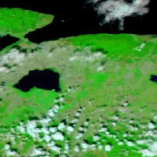 Wildfire near Aksakal — NASA satellite