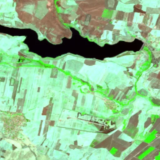 Wildfire near Al Mālikīyah — Sentinel-2 SWIR (fuego)