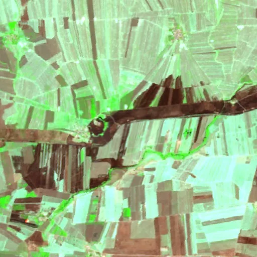 Wildfire near Al Qaḩţānīyah — Sentinel-2 SWIR (fuego)
