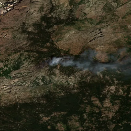 Wildfire near Albertacce (FR) — Sentinel-2 true color