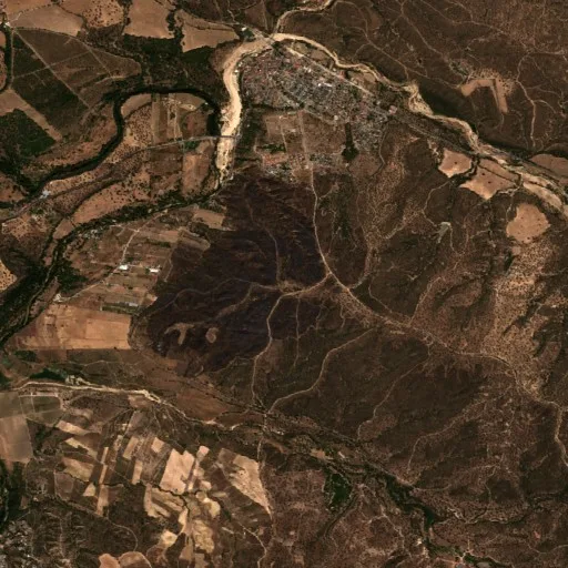 Incendio cerca de Aldea del Fresno — Sentinel-2 true color