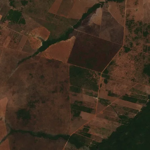 Incendio cerca de Aldeia Bacaeri (15 ago) — Sentinel-2 true color