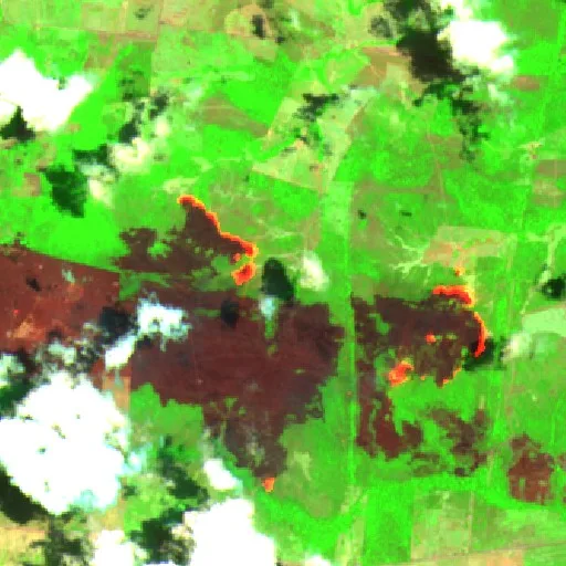 Wildfire near Alenquer (Sep 19) — Sentinel-2 SWIR (fuego)