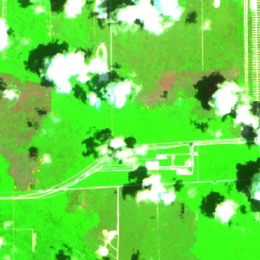 Incendio cerca de Alfredo V. Bonfil — Sentinel-2 SWIR (fuego)