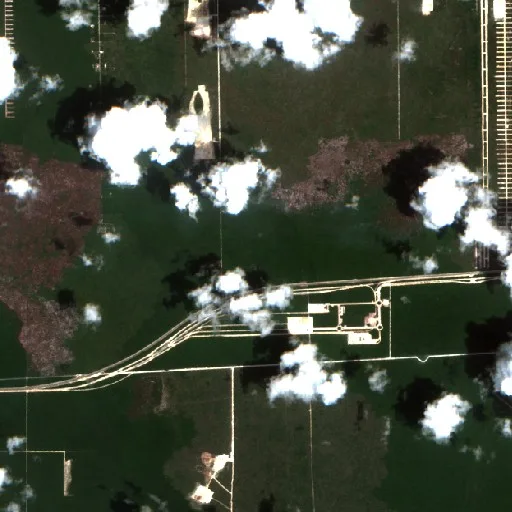 Incendio cerca de Alfredo V. Bonfil — Sentinel-2 true color
