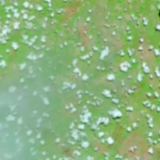 Wildfire near Almas (Oct 5) — NASA satellite