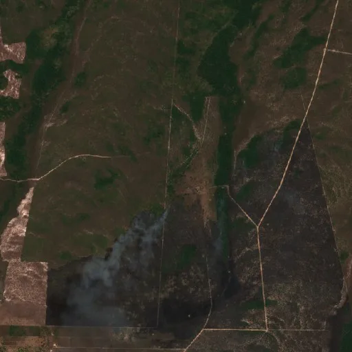 Incendio cerca de Alto Boa Vista (25 sep) — Sentinel-2 true color
