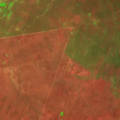 Incendio cerca de Alto Boa Vista (30 ago) — Sentinel-2 SWIR
