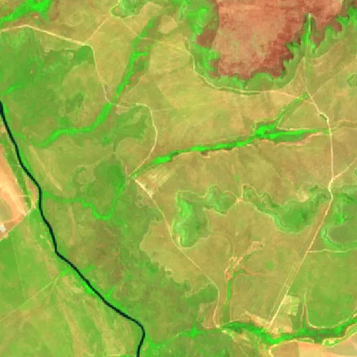 Wildfire near Alto Parnaíba (Oct 7) — Sentinel-2 SWIR (fuego)