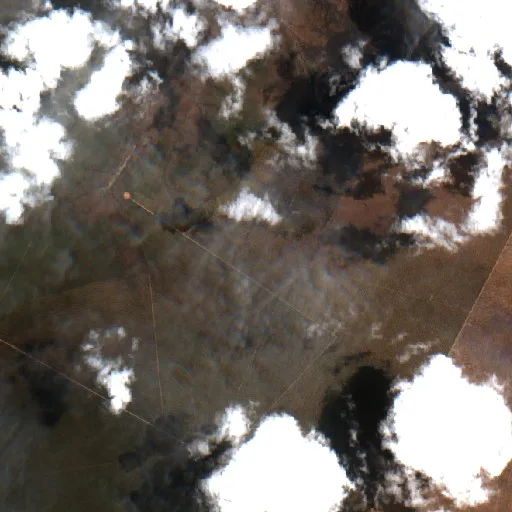 Wildfire near Alvorada do Gurguéia — Sentinel-2 true color