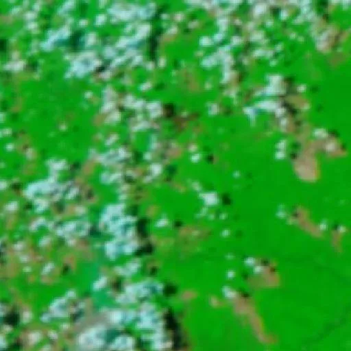Wildfire near Analândia do Norte — NASA satellite