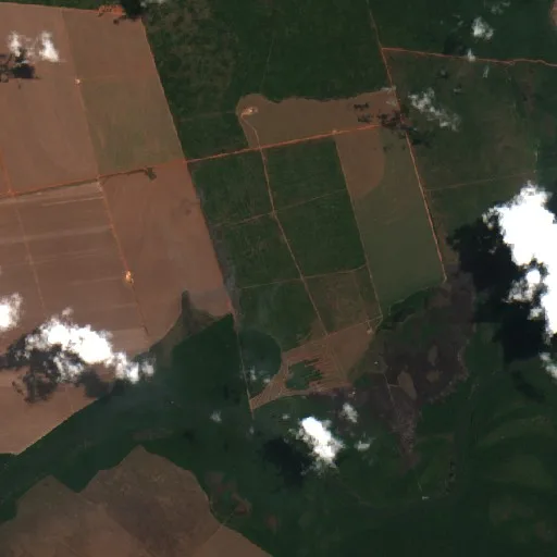 Wildfire near Analândia do Norte (Sep 27) — Sentinel-2 true color