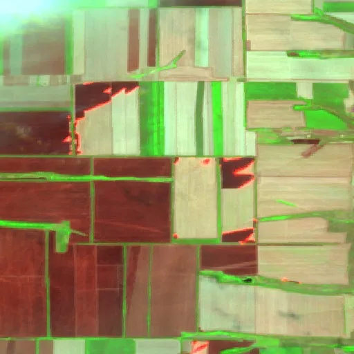 Wildfire near Anastasiyevka — Sentinel-2 SWIR (fuego)