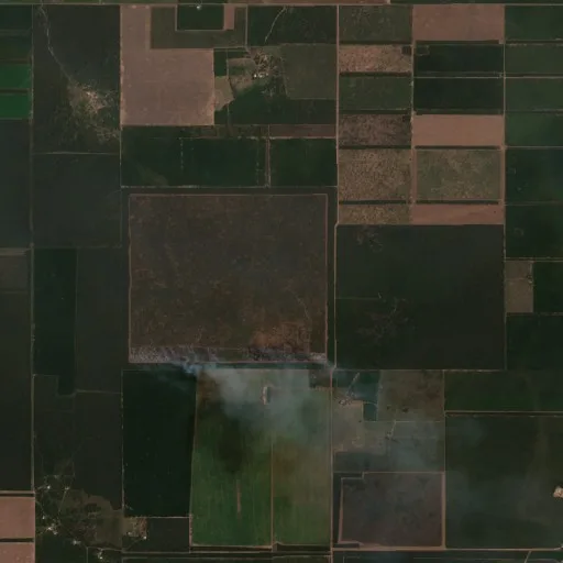 Wildfire near Añatuya (Sep 25) — Sentinel-2 true color