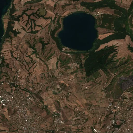 Incendio cerca de Anguillara Sabazia — Sentinel-2 true color