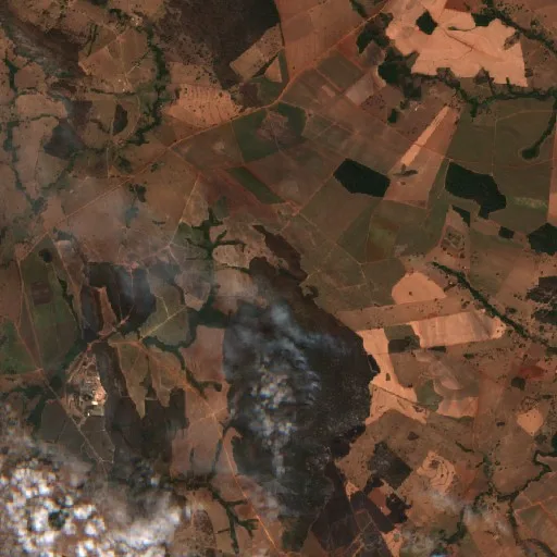 Wildfire near Anicuns (Aug 24) — Sentinel-2 true color