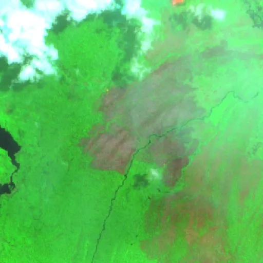 Wildfire near Anori (Sep 4) — Sentinel-2 SWIR (fuego)