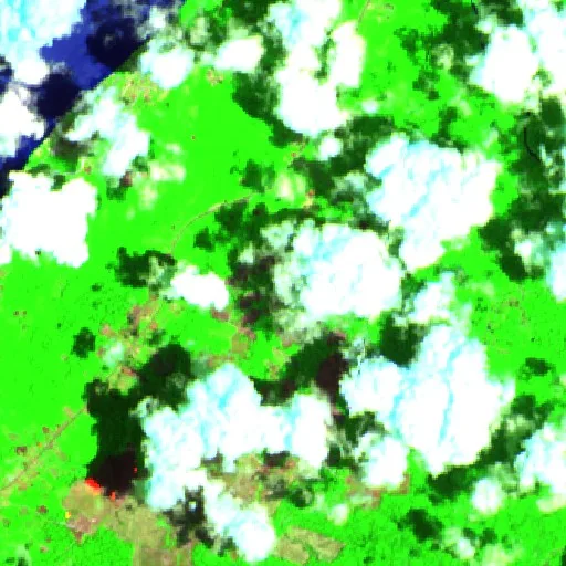 Incendio cerca de Apatou (30 sep) — Sentinel-2 SWIR (fuego)