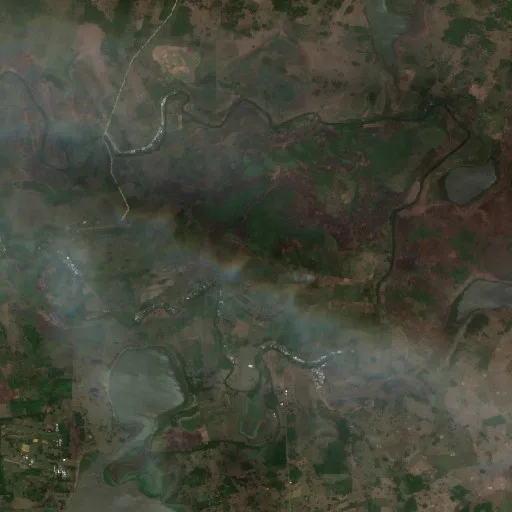Incendio cerca de Aquiles Serdán — Sentinel-2 true color