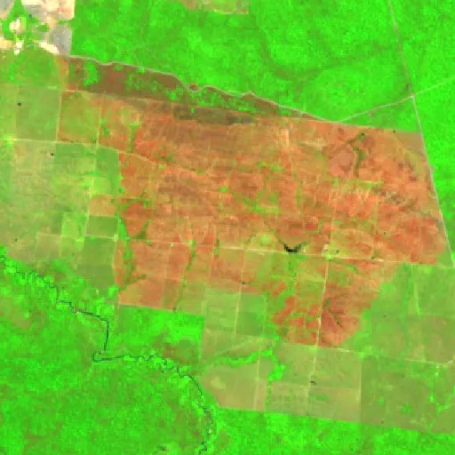 Incendio cerca de Araguaia River — Sentinel-2 SWIR (fuego)