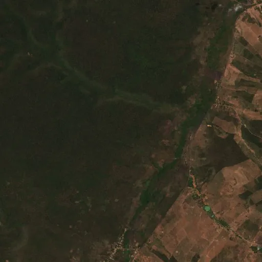Wildfire near Arame — Sentinel-2 true color