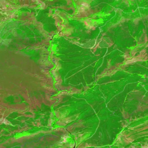 Incendio Wildfire near Arbancón (ES) — Sentinel-2 SWIR (fuego)