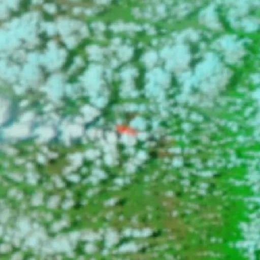 Wildfire near Archer River Roadhouse — NASA satellite