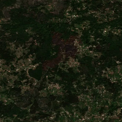 Incendio cerca de Arcos de Valdevez — Sentinel-2 true color