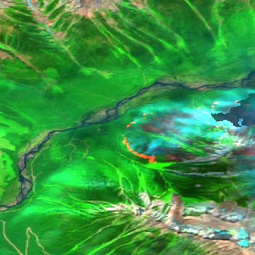 Sea Lion Mountain Fire — Sentinel-2 SWIR (fuego)