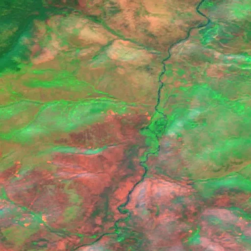 Wildfire near Area H (Manning Park/Tulameen/Siwash) — Sentinel-2 SWIR (fuego)