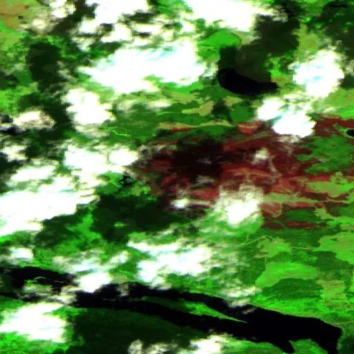 Incendio cerca de Area I (West Fraser/Nazko) — Sentinel-2 SWIR (fuego)