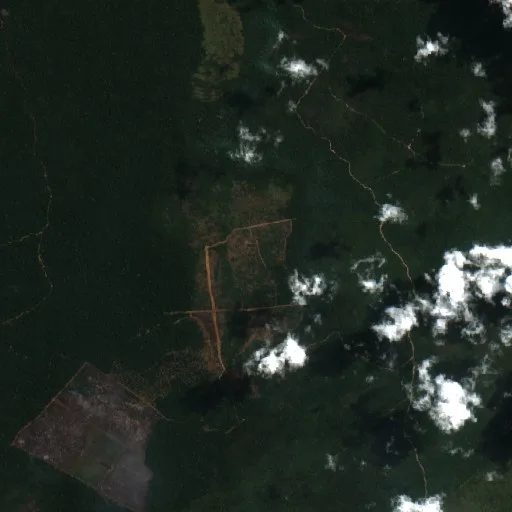 Wildfire near Aripuanã — Sentinel-2 true color