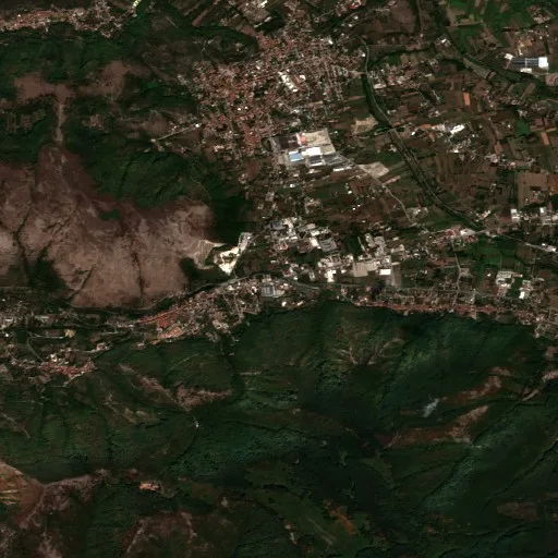 Wildfire near Arpaia — Sentinel-2 true color